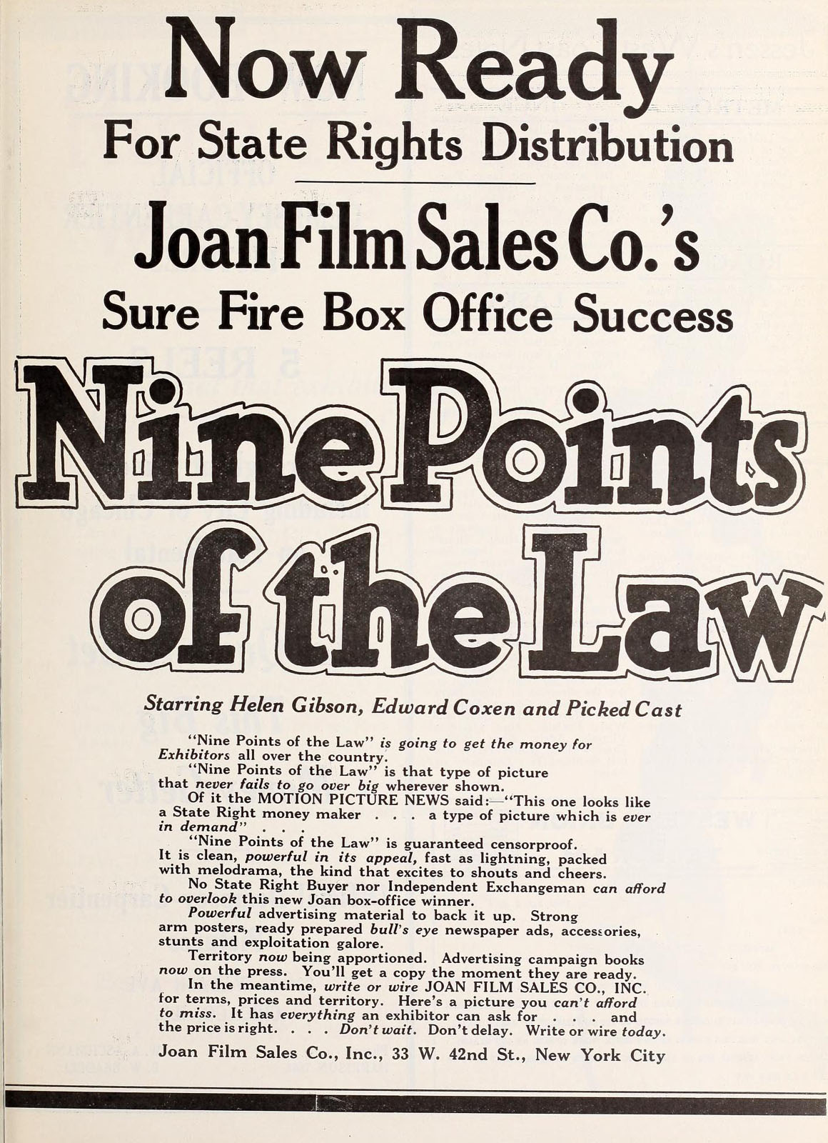 NINE POINTS OF THE LAW